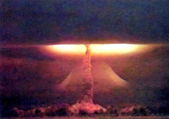 Взрыв водородной бомбы - РДС-37 (1,7 Мт)